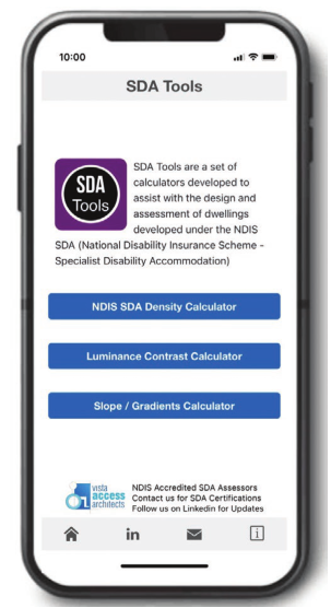 SDA tools main screen